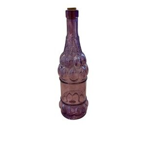 Vintage B. Canellas Mallorca Wine Bottle And Cork - Purple